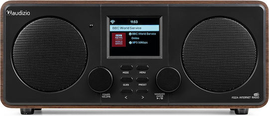 Audizio Foza Επιτραπέζιο Ραδιόφωνο Ρεύματος DAB+ με Bluetooth Wood