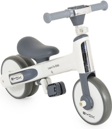 Byox Bicicletă de Echilibru pentru Copii Learn To Ride Alb