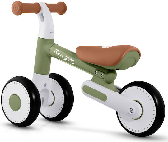 Nukido Bicicletă de Echilibru pentru Copii Verde