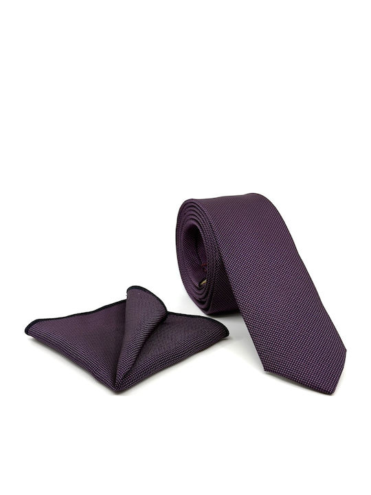Legend Accessories Set de Cravată pentru Bărbați Tipărit în Culorea Violet