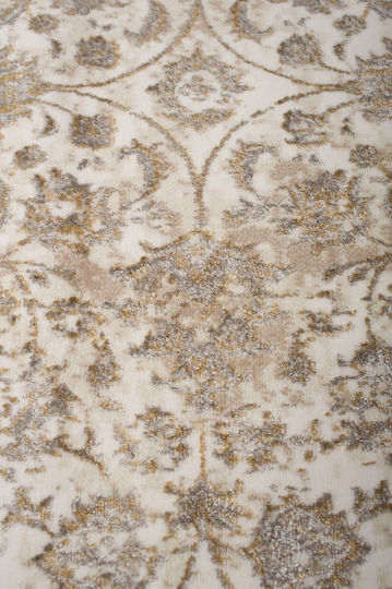 Βιοκαρπέτ Gossip 8504a Χαλί Διάδρομος White Gold 67x220cm