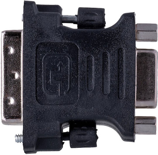 Lanberg Μετατροπέας DVI-I male σε VGA female 1τμχ AD-0012-BK