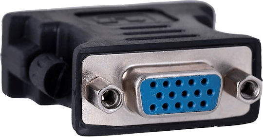 Lanberg Μετατροπέας DVI-I male σε VGA female 1τμχ AD-0012-BK
