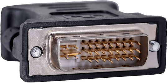 Lanberg Μετατροπέας DVI-I male σε VGA female 1τμχ AD-0012-BK