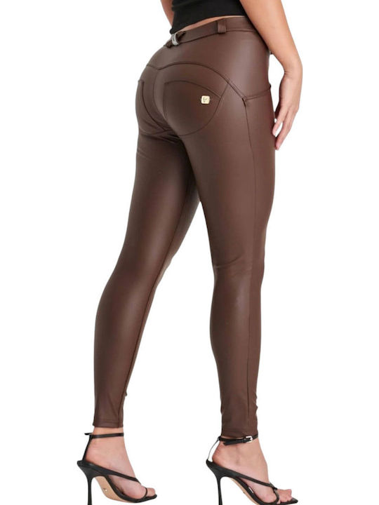 Women's Long Everyday Legging High Waisted & Push Up Brown