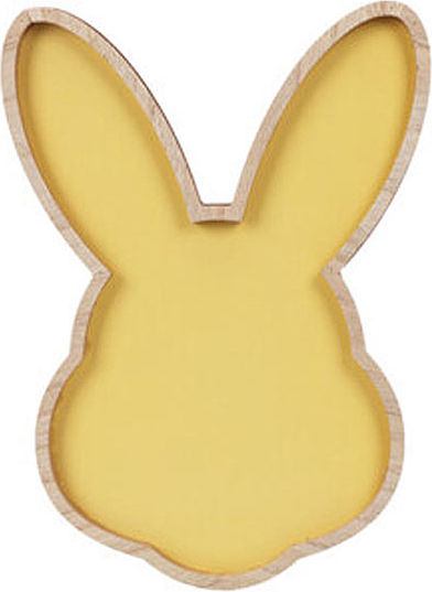 Πασχαλινή Πιατέλα 30.5x1.7x21.5 K-m Rabbit Yellow Gr8000360 30.5x1.7x21.5