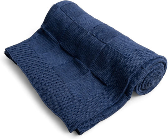 Matex Pătură Pepinieră Swaddling pături 100% bumbac Albastru 80x100cm