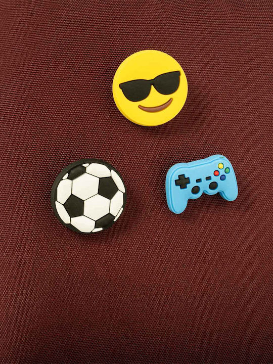 Polo Pins Σχολική Τσάντα Πλάτης Γυμνασίου - Λυκείου Μπορντό 20lt 2025