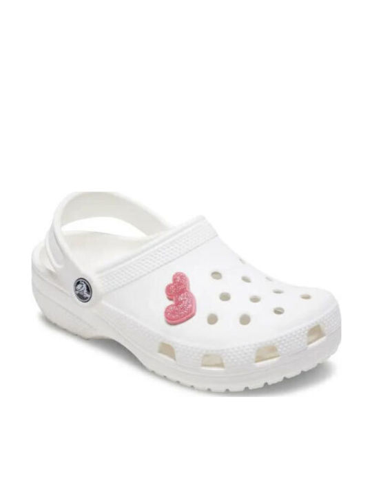 Crocs Jibbitz Charm Glitter Heart Duo