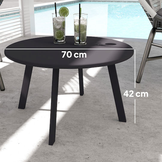 Auxiliary Free Standing 70x70x42cm Black