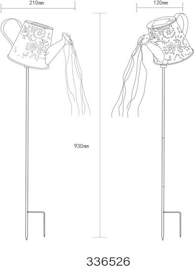 Globo Lighting Lampă Solară cu Alb Rece Lumină 7000K