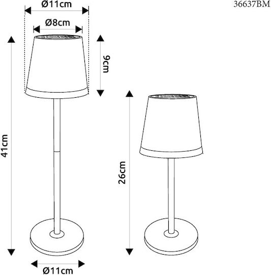 Globo Lighting Ηλιακό Φωτιστικό με Θερμό Λευκό Φως 3000K