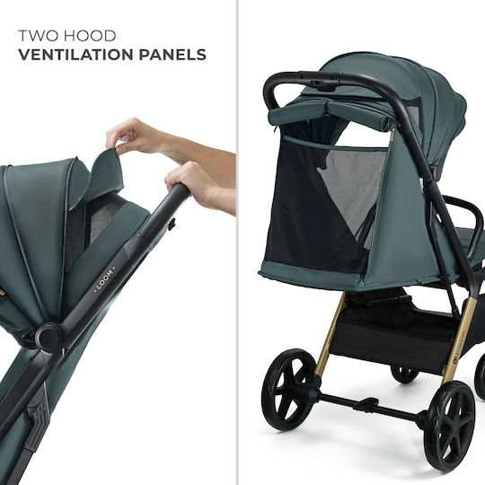 Kinderkraft Loom Cărucior pentru Bebeluși Potrivit pentru Nou-născut Verde jad 9kg