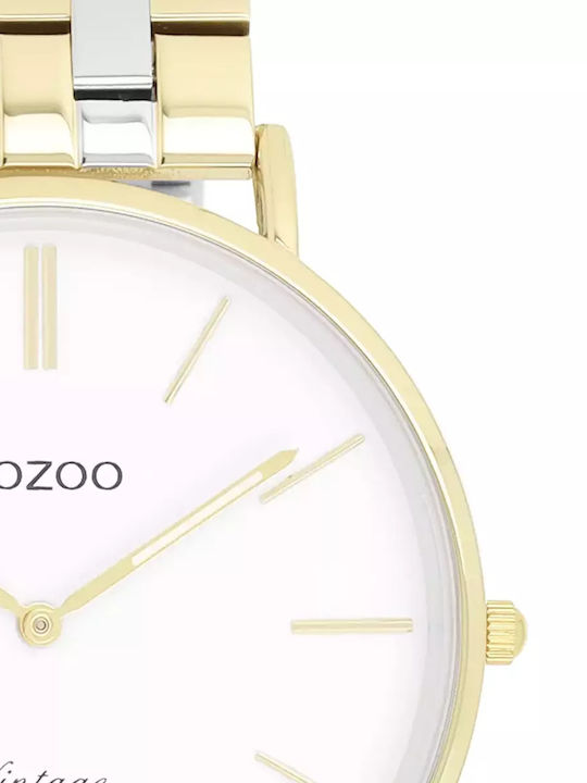 Oozoo Women's Watch with Gold Metal Bracelet