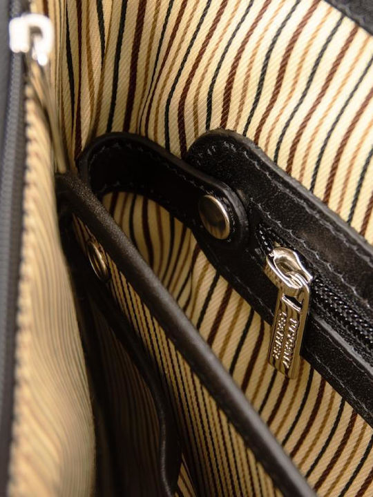 Alessandria Leder Herrentasche Geldbörse Schwarz