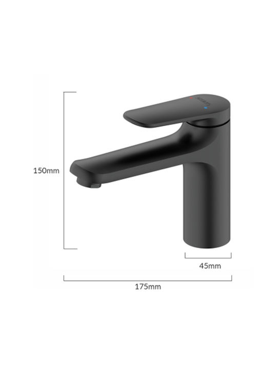 Bruno Mixing Sink Faucet Black