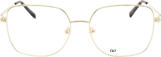 Kypers Caldea 001 Women's Metal Prescription Glasses Square Gold