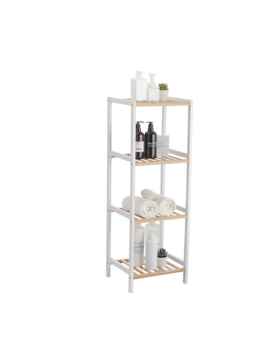 Bibliotecă Kit Alb/Sonoma 35x35x100 cm