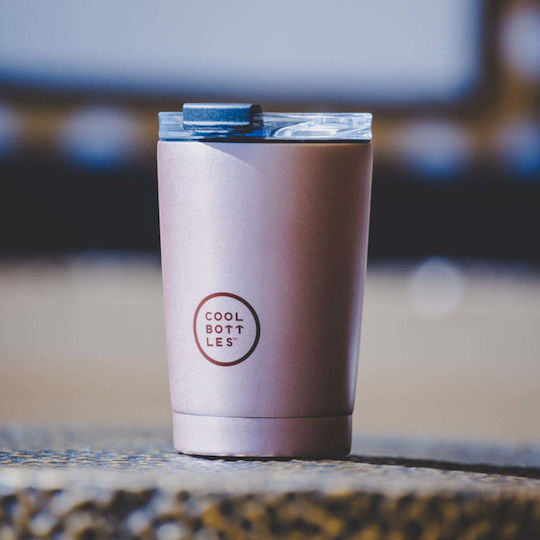 Cool Bottles Bottle Thermos Stainless Steel 330ml Metallic Pink