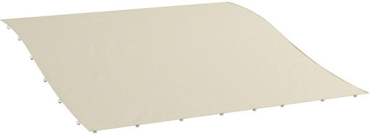 Outsunny Δίχτυ / Πανί Σκίασης Μπεζ με Επίστρωση PU 3x3m 220gr/m²