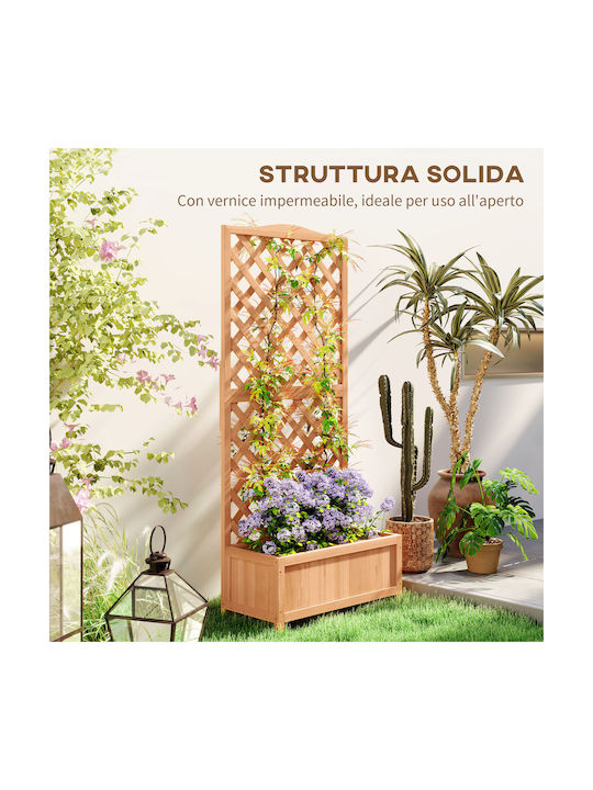 Outsunny Planter Box Wooden Brown Outsunny Planter Box Wooden Brown