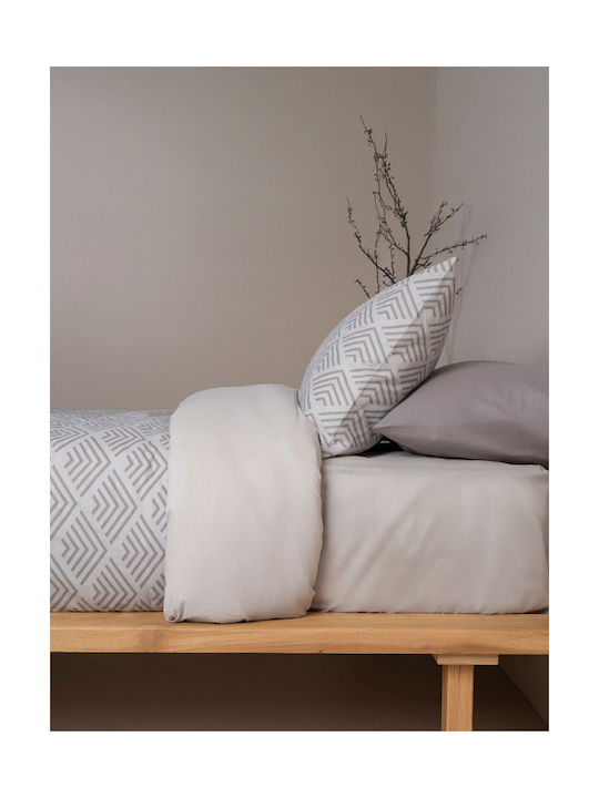 Sunshine Feelings Pillowcase with Envelope Cover Grey 50x70cm.