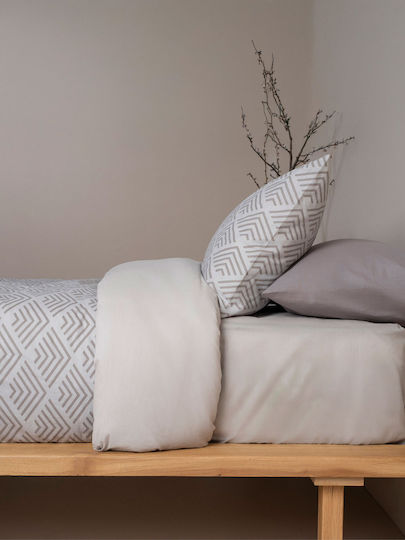 Sunshine Feelings Pillowcase with Envelope Cover Grey 50x70cm.