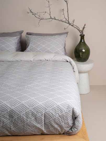 Sunshine Feelings Pillowcase with Envelope Cover Grey 50x70cm.