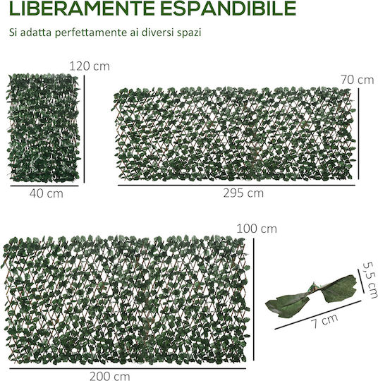 Outsunny Artificial Foliage Panel 1x2m