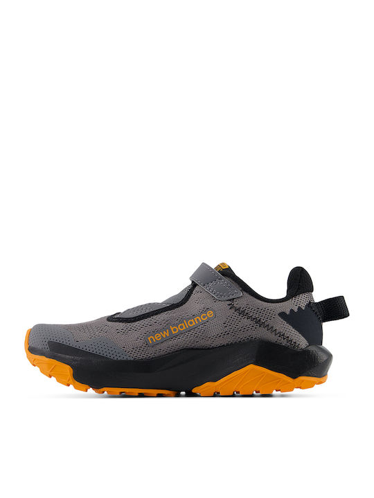 Dynasoft Nitrel Kids Sports Shoes Running with Hoop & Loop Closure Gray