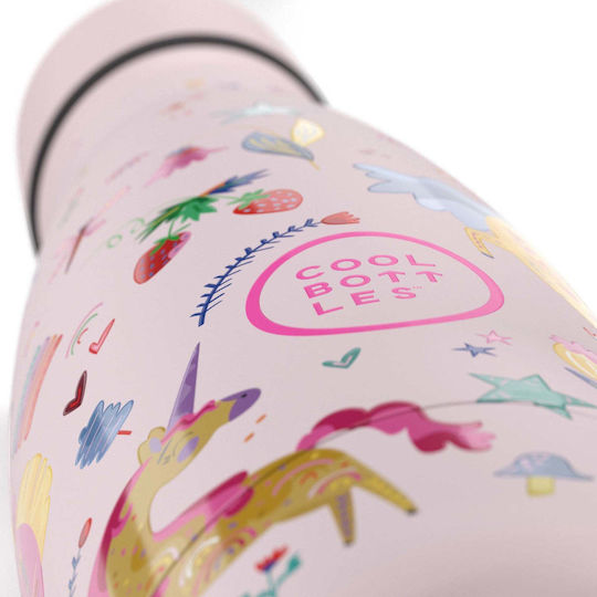 Cool Bottles Kids Water Bottle Unicorn Stainless Steel Funny Unicorns 350ml (Various Designs/Colours)