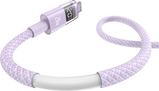 Baseus Data Geflochten USB-C zu Lightning Kabel 20W Lila 2m (P10382703511-01)