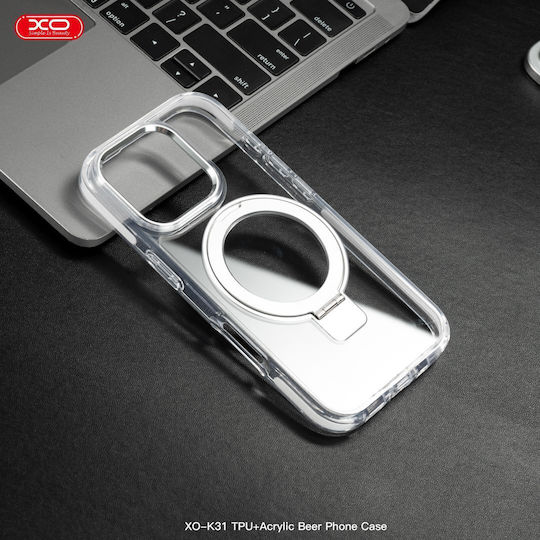 XO Задна корица Силикон / Пластмаса Бял (iPhone 16, OEM)