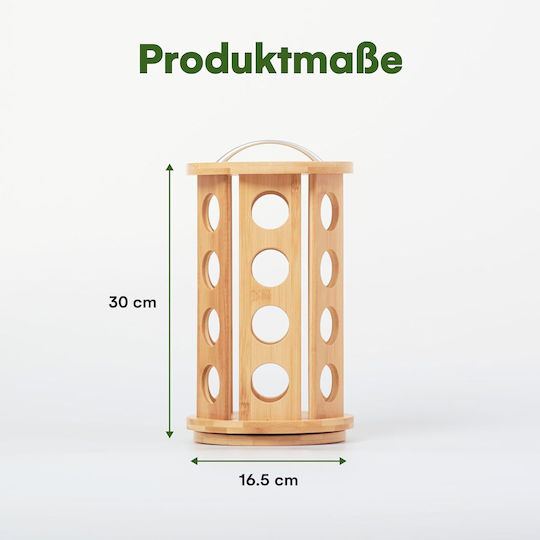 Rotating Wooden Coffee Capsule Holder Stand 24 Capsules 30 X 16.5 Cm