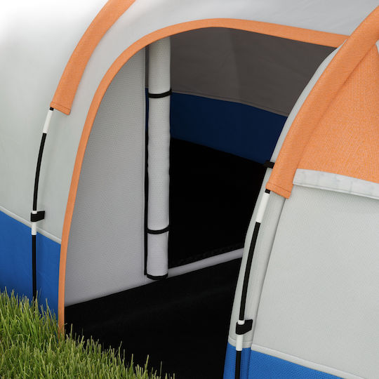 Outsunny Outsunny Camping Tent Tunnel Orange with Double Cloth 3 Seasons for 3 People 420x200x150cm