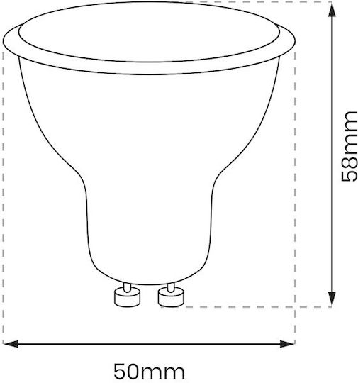 Eko Light LED-Lampe 9W für Fassung GU10 Kühles Weiß
