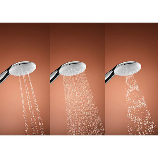 Grohe Tempesta 110 Slide Bar with Showerhead and Hose and Start/Stop Button