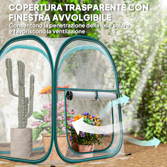 Outsunny Pop Up Seră Pop-Up 70x70x80cm