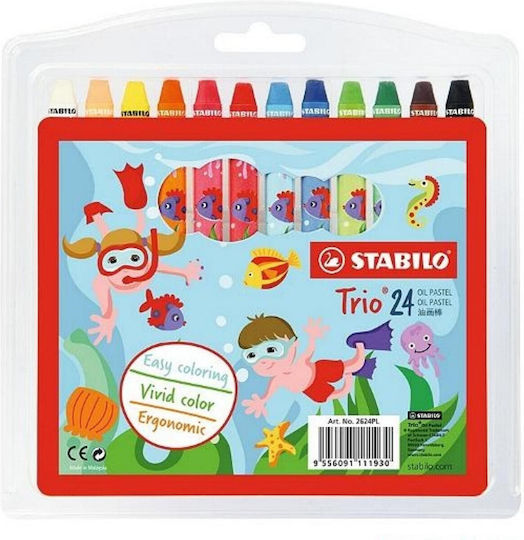 Stabilo Oil Pastels Oil Pastels 24colours 2624/00