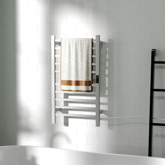 HomCom Ηλεκτρική Πετσετοκρεμάστρα 110W 80x45cm Λευκή