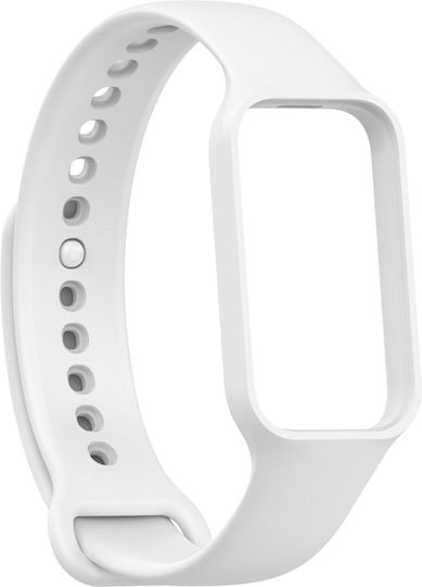Curea Ceas din Silicon Integrată de Culoare Solidă Xiaomi Mi Band 8 Active Albă