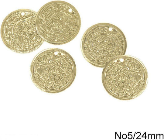 Palatino No.5 Messingmünze Accessoire traditioneller Kleidung
