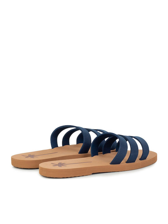 Flache Sandalen für Damen in Blau Farbe