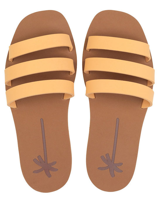 Flache Sandalen für Damen in Beige Farbe