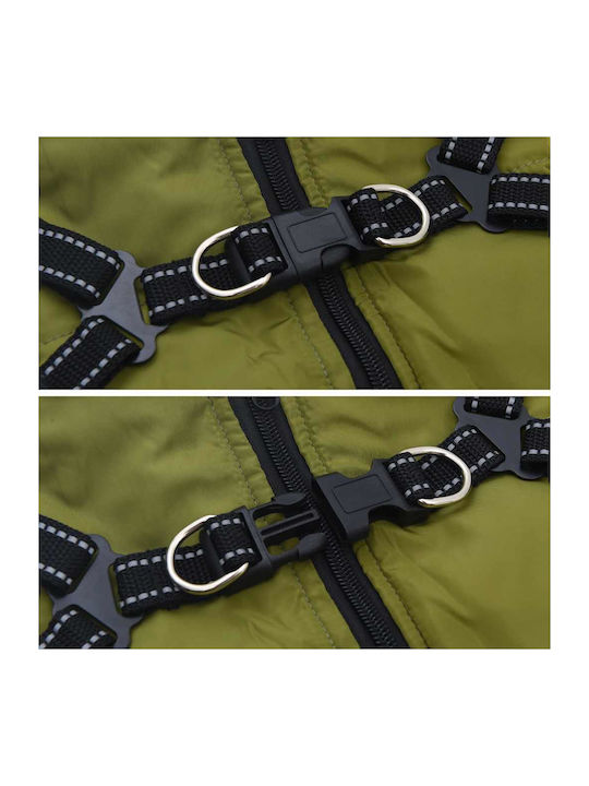 vidaXL Green Dog Coat