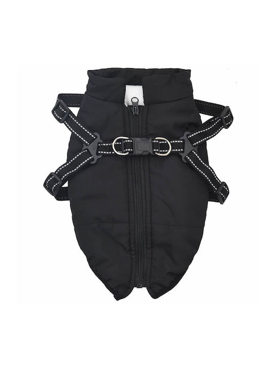 vidaXL Hundemantel Schwarz