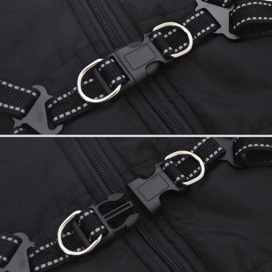 vidaXL Black Dog Coat