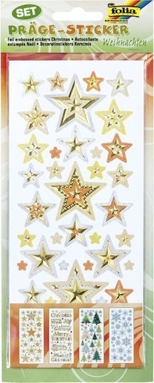 Folia Crăciun Autocolante pentru Perete 10x23cm. 4buc