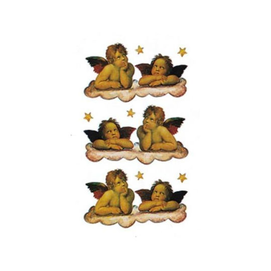 BSB Crăciun Autocolante CHRISTMAS BSB GLITTER ANGELS 8x12cm.