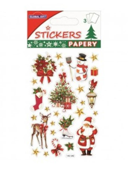 Global Gift Crăciun Autocolante Papery Christmas Stickers 8x13cm.